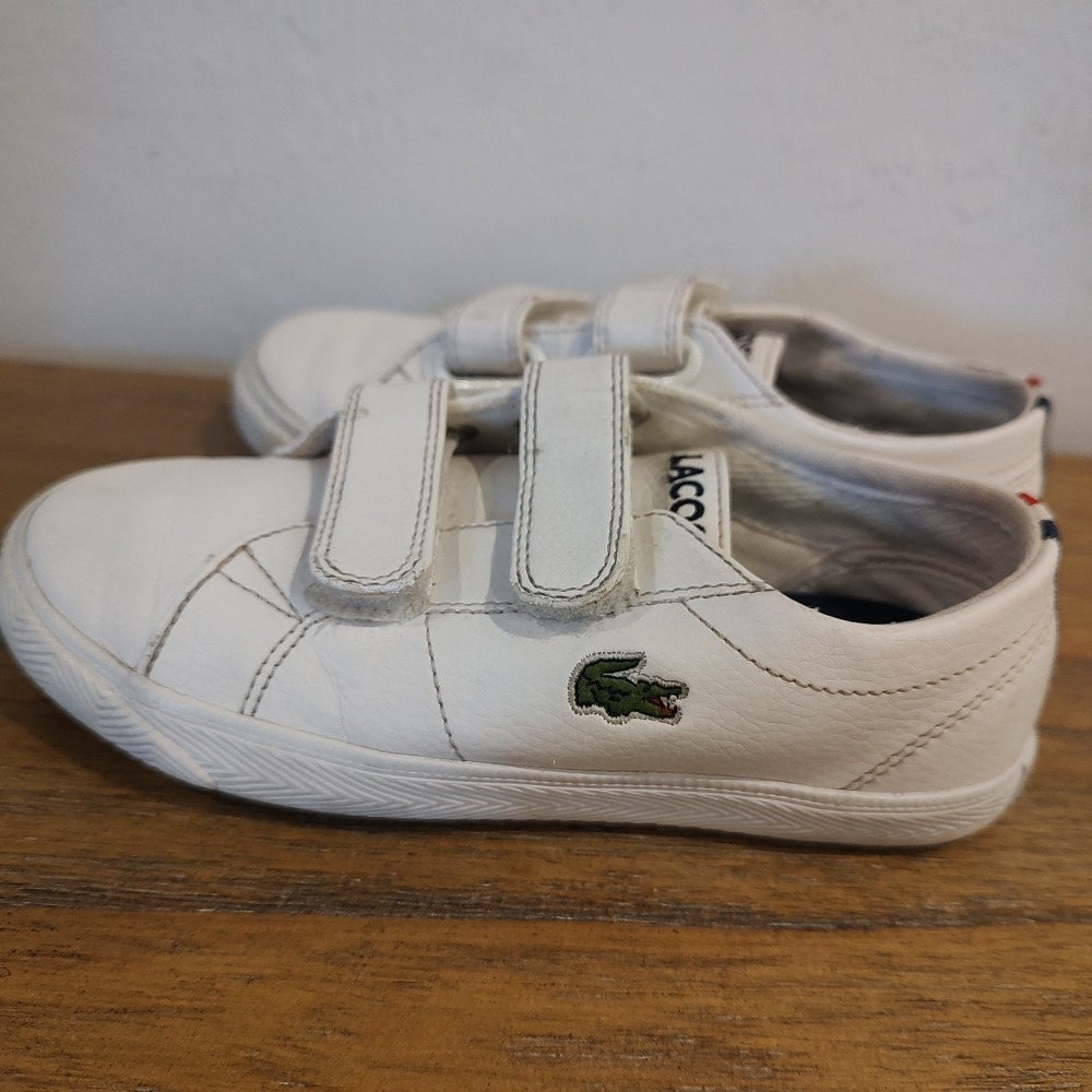 Lacoste Sport Marcel Ortholite Kids Toddler Sz 9.5 Casual Shoes Logo White